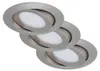 set di 3 luci LED da incasso, Ø 10,6 cm, 4,8 W, nichel Anteprima dell’immagine prodotto 2
