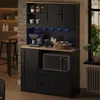 Armoire de cuisine Flieks avec éclairage LED, prises Voir les images du produit 4