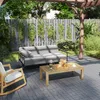 UISEBRT 33 Stück Holzoptik Balkonfliesen Terrassenfliesen Produktbild-Vorschau 8