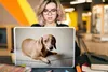 MuchoWow® Laptop Aufkleber Sticker Cover Ein brauner Dackel Produktbild-Vorschau 5