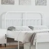 vidaXL Zagłówek metalowy biały 140 cm Podgląd zdjęcia produktu 2
