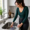 2x Universal Silikon Ablaufstopfen für Waschbecken, Spüle und Dusche – flexibler Abflussstöpsel Set Náhled obrázku produktu