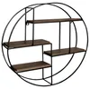 Estantería de pared WOHNLING, 70x70x18 cm, madera maciza de Vista previa de la imagen del producto 1