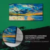Leinwand Wanduhr Wandkunst Uhr Geräuschlos 60x30 Produktbild-Vorschau 5
