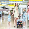COSTWAY 2tlg Kinderkoffer + Rucksack, Kindertrolley aus Produktbild-Vorschau 6