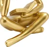 Denker Lesen Statue Harz sitzende Figur abstrakte Kunst Produktbild-Vorschau 7