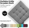 Sitzkissen Stuhlkissen Indoor & Outdoor 6er Set 40x40 cm - Produktbild-Vorschau 3