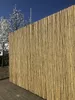 A tall bamboo fence is shown in front of a blue sky and a tree with white blossoms. Produktbild-Vorschau