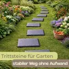 8er Set Trittplatten für Garten inkl. Erdspießen Produktbild-Vorschau 3