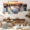 Bild auf Leinwand - Leinwandbild - Brücke Boot Meer - Produktbild-Vorschau 7