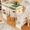 Flieks Etagenbett 90x200cm mit Schreibtisch und Produktbild-Vorschau 3