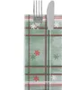 Sovie HORECA Weihnachtsbesteckserviette Tim in Grün-Rot aus Produktbild-Vorschau 1