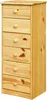 Möbilia Kommode | 6 Schubladen | Kiefer-Holz massiv | B 43 Produktbild-Vorschau 1