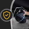 A hand holding a black iron, protected by a transparent shield, with a safety checkmark icon in the foreground. Anteprima dell’immagine prodotto