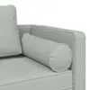 vidaXL Chaiselongue mit Kissen Hellgrau Samt Produktbild-Vorschau 6