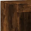 vidaXL Sideboard avec lampes LED chêne fumé 202x37x100 cm Voir les images du produit 12