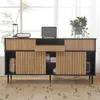 MODFU Buffet 4 Portes et 1 Tiroir - Bahut de Salon avec Voir les images du produit 5