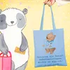 Mr. & Mrs. Panda Jutebeutel Anästhesistin Freude - Sky Blue Produktbild-Vorschau 2