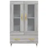 The Living Store Highboard Grau Sonoma 69,5x31x115 cm Produktbild-Vorschau 6