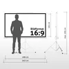 ESMART Professional MISATI | Stativleinwand | 186 x 105 cm Produktbild-Vorschau 2