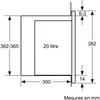 Micro-ondes solo encastrable 20l 800w blanc - Bosch - Voir les images du produit 7