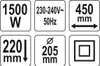 Elektrická podlahová fréza 45 cm, 1500 W Náhľad obrázku produktu 7