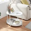 Salontafel 'Jäller', metalen ovaal, met rattan-look, 66 x Productafbeelding-voorbeeld 2