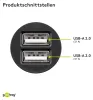 Goobay Dual-USB-Autoladegerät 15,5 W Produktbild-Vorschau 4