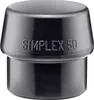 Schonhammerkopf SIMPLEX Kopf-Ø 50mm Gum.schwarz Produktbild-Vorschau 4
