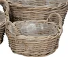 Pflanzkorb FARMER grau braun D26cm Kooboo Rattan Rattankorb Produktbild-Vorschau 1