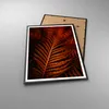 Gerahmtes Poster - Schwarzer Rahmen - Rot Blätter Palmen - Produktbild-Vorschau 3