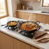Gusseisen Wok 5 L mit Holzdeckel, Pfanne 18,5 cm & Produktbild-Vorschau 2