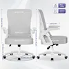 A size chart for an office chair, showing dimensions and weight/height limits. Produktbild-Vorschau