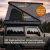 Z-Fold Dachzelt Autodachzelt Hardcase Aluminium in Grau Produktbild-Vorschau 3