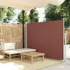 vidaXL výsuvná boční markýza 160x500 cm hnědá Náhled obrázku produktu 2
