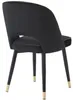 Casa Padrino Luxus Esszimmerstuhl Set Schwarz / Messing 53 Produktbild-Vorschau 4