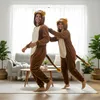 Onesie Kigurumi Pyžamo Lev Převlek Kostým S: 145 - 155cm Náhled obrázku produktu 7
