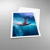 Poster - Poster ohne Rahmen - Surfen Frau Unterwasser - Produktbild-Vorschau 3