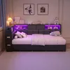 UnboxG, lit rembourré 90x200 cm, couleur gris, lit simple Voir les images du produit 13