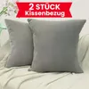 2 Stück - 40x40 cm Kissenbezüge - 2er Set Kissenbezug - Produktbild-Vorschau 1
