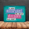 Metallschild XL mit Spruch: Es heißt Freundschaft, weil ... Produktbild-Vorschau 4