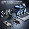 2026 NEW 65W GaN 3 in 1 USB C Ladegerät mit Einziehbarem Produktbild-Vorschau 3