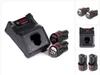 A Bosch battery charger and two batteries are displayed on a white background. Voir les images du produit