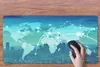 MuchoWow® Schreibtischunterlage Weltkarte - Netzwerk - Blau Produktbild-Vorschau 3