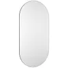 A standalone oval mirror with a black frame against a white background. Náhľad obrázku produktu