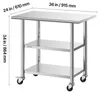 Table de travail VEVOR Gasto 915 x 610 x 864 mm, table en Voir les images du produit 8