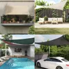 Collage of four images showing different applications of vidaXL sun sails in outdoor settings. Produktbild-Vorschau
