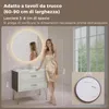 S'AFIELINA Specchio da bagno a LED specchio rotondo da Anteprima dell’immagine prodotto 2