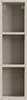 Hängendes Badezimmerregal 20 cm Kaschmir matt offene Produktbild-Vorschau 2
