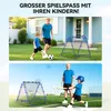 HOMCOM Fußball Rebounder Kickback Tor Rückprallwand Netz Produktbild-Vorschau 7